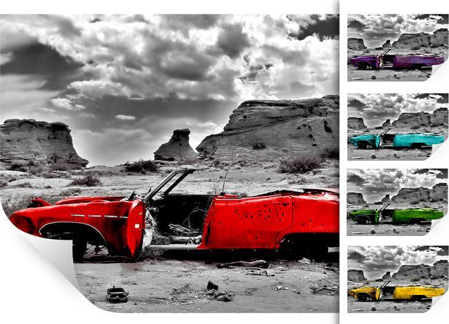 Image du produit Trenddeko Cadillac rouge (60 x 40 cm)