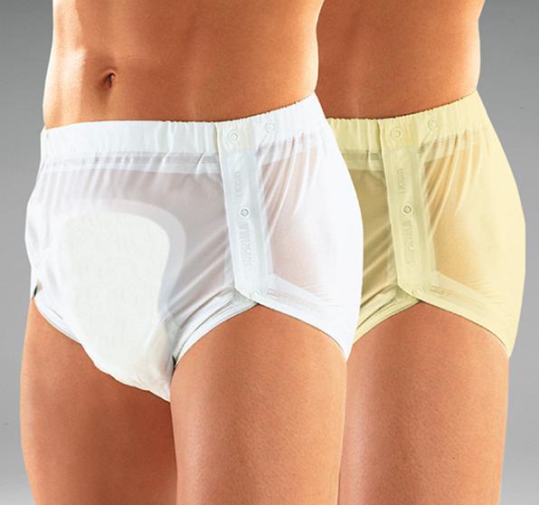 Immagine prodotto Suprima Slip in PVC abbottonabile per donna e uomo bianco (1 x, Grande)