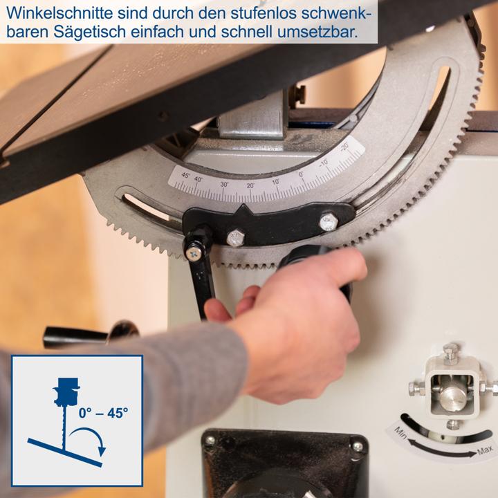 Produktbild Scheppach BASA3 Bandsäge 400V 50Hz 700W - 205mm