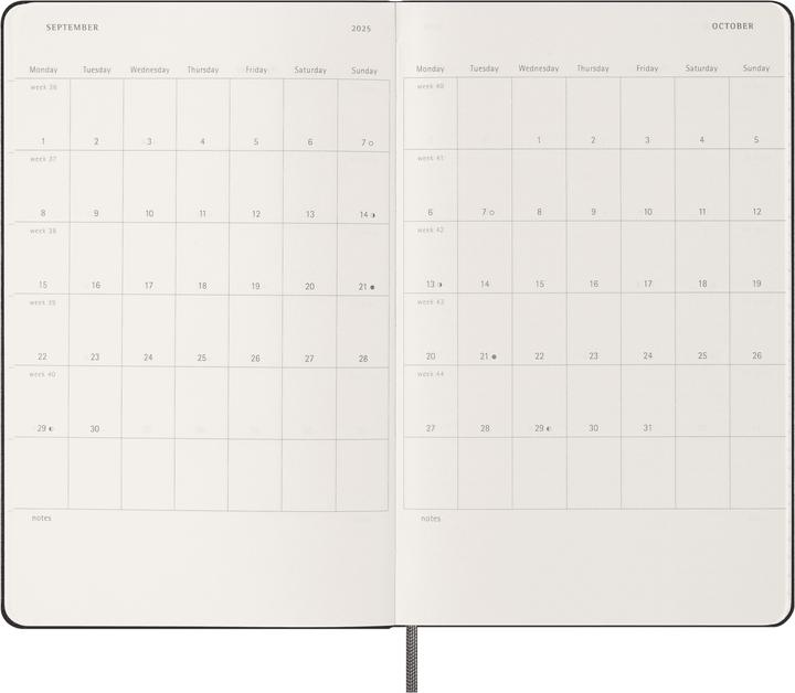 Image du produit Moleskine Calendrier de notes (A5, Anglais)