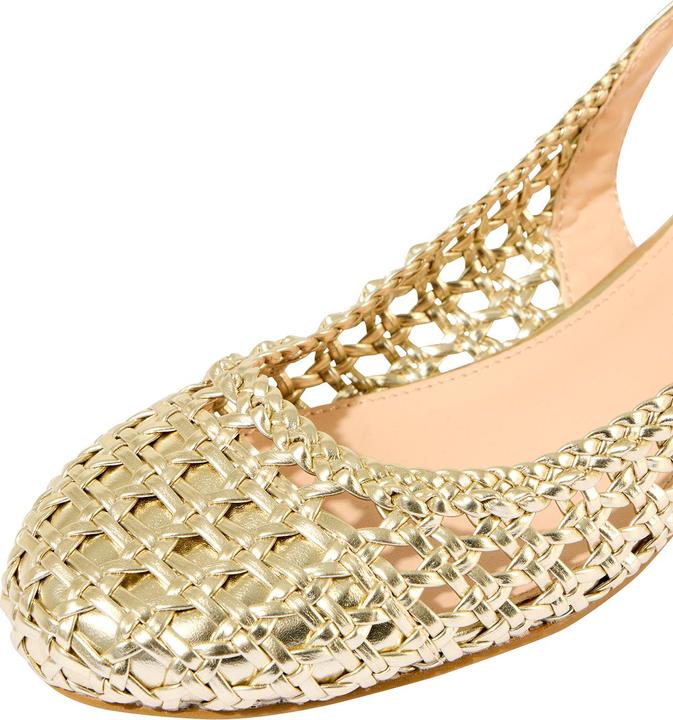 Produktbild Joe Browns Woven Metallic Block Heel Sling Back Shoes (42)