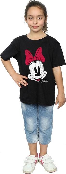 Immagine prodotto Disney Maglietta in cotone con volto di Minnie Mouse per bambine (152, 158)