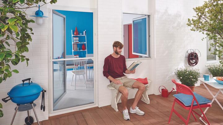 Actual product image tesa Insect screen Alu COMFORT for doors, insect screen (100 x 220 cm)