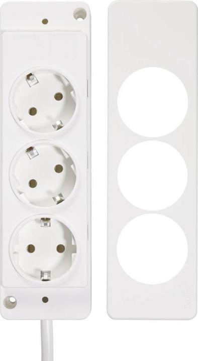 Productafbeelding Schulte Elektrotechnik 151000156300 Evoline Stekker Schuko wit (3 x, CEE 7/3, 1.50 m)