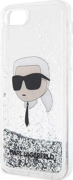 Image du produit Karl Lagerfeld KLHCI8LNKHCH iPhone 7/8/ SE 2020/2022 argent/argent hardcase paillettes Karl Head (Apple iPhone 7, Apple iPhone 8, Apple iPhone SE)