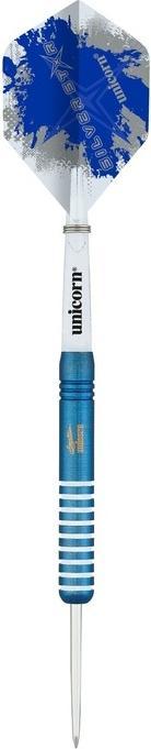 Actual product image Unicorn Silver Star Blue Gary Anderson Steel Darts 1 set (23 g)