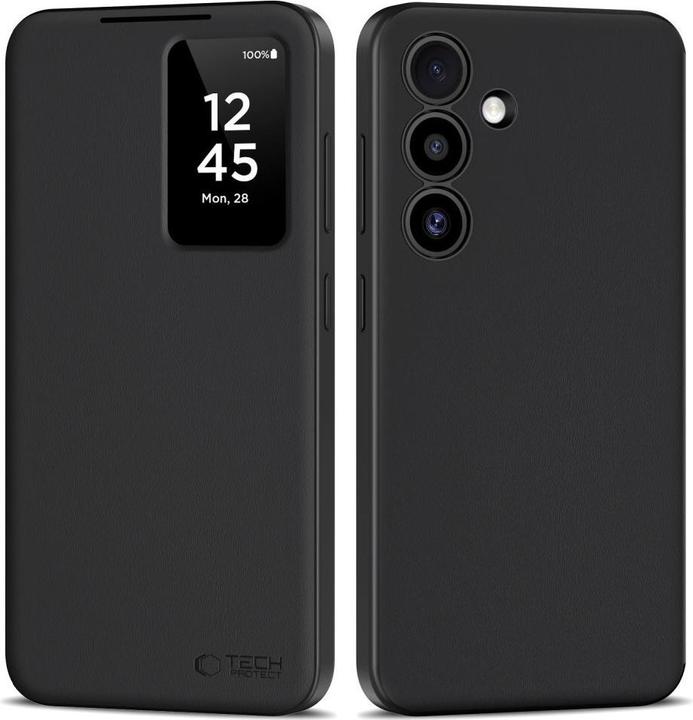 Produktbild Tech-Protect Smart Wallet Case für Samsung Galaxy S24 - Mattschwarz (Samsung Galaxy S24)