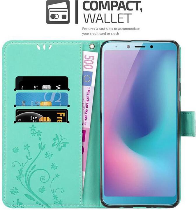 Produktbild Cadorabo Flower Book Cover (Samsung Galaxy A6s)