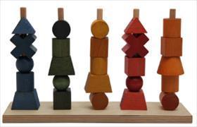 Produktbild Wooden Story Rainbow Stacking Toy (Englisch)
