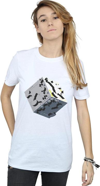Actual product image Disney Womens/Ladies Mickey Mouse Cube Cotton Boyfriend T-Shirt (XL)