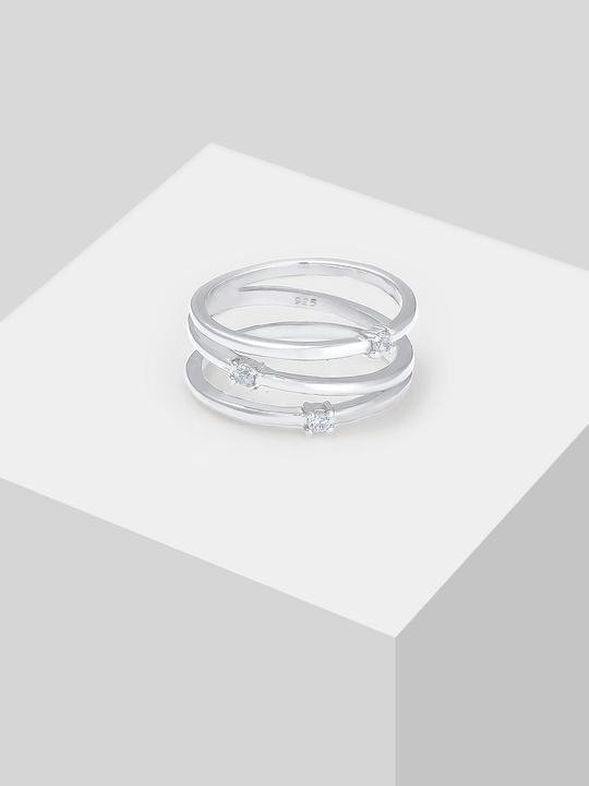 Produktbild Elli Wickelring mit Zirkonia Kristallen (52, 925 Silber)