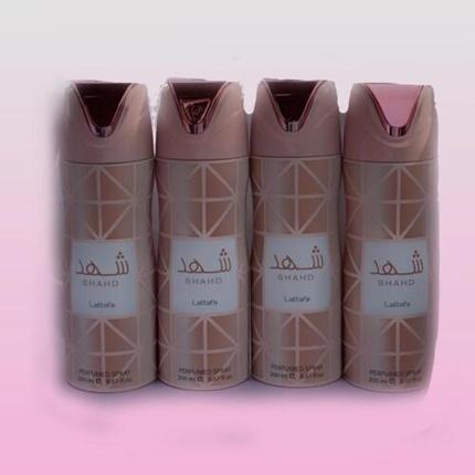 Lattafa Perfumes Shahd By Lattafa Perfumed Body Spray 200ml - Almond, Orange, Floral (Body Mist, 200 ml)