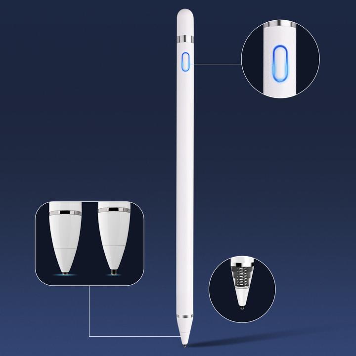 Produktbild Avizar Smartphone/Tablet/PC Touchscreen-Stift, feine Spitze, Aluminium – Weiss