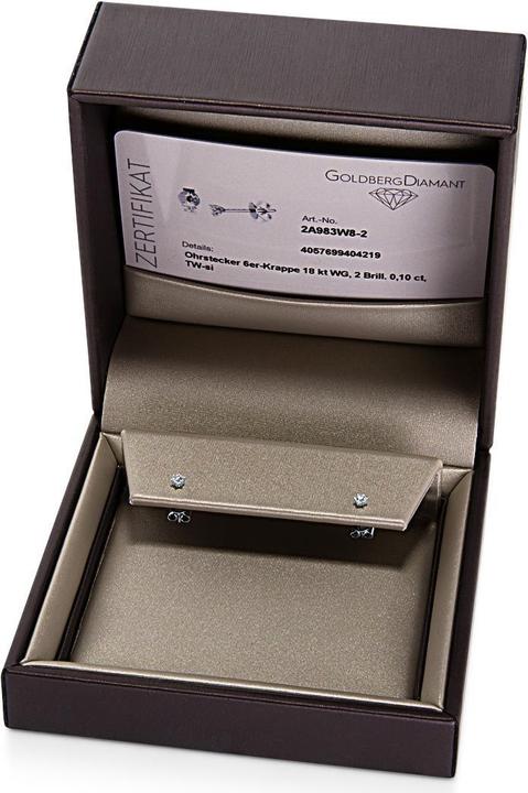 Produktbild Goldberg Diamant Ohrstecker 6er-Krappe 18 kt WG (Weissgold)