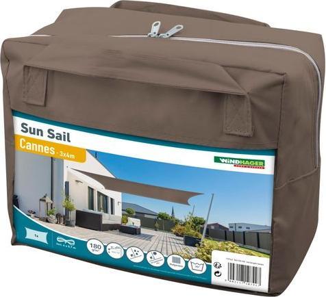 Actual product image Windhager Sun Sail CANNES Rectangle (3 x 4 m)