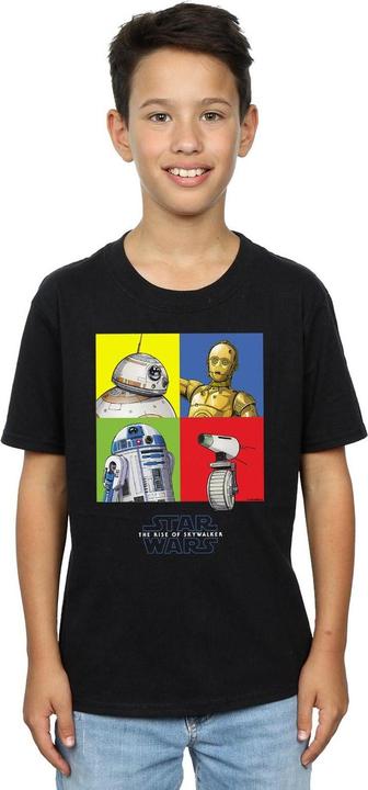 Actual product image Star Wars Boys The Rise Of Skywalker Droid Squares T-Shirt (152, 158)