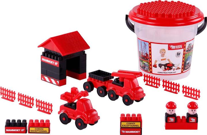 Polesie Set di costruzioni Cavallino in un secchio, 60 pezzi.