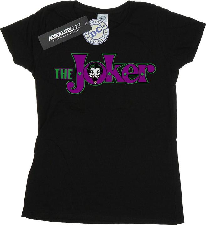 Actual product image Womens/Ladies The Joker Text Logo Cotton T-Shirt (XXL)
