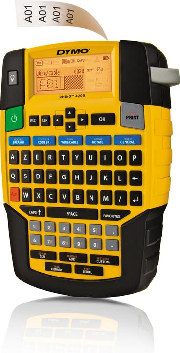 Actual product image Dymo Rhino 4200 Azerty 19mm PB1 FR/BE (180 dpi)