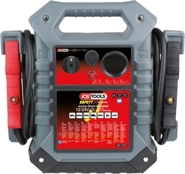 Actual product image KS Tools Energy station booster 12/24 V. 1400 - 700 A (2200 A, 22000 mAh)