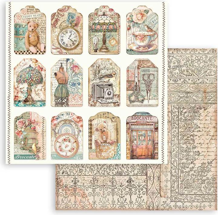 Produktbild Stamperia Scrapbook-Block "Brocante Antiques" (190 g/m², 10 x)