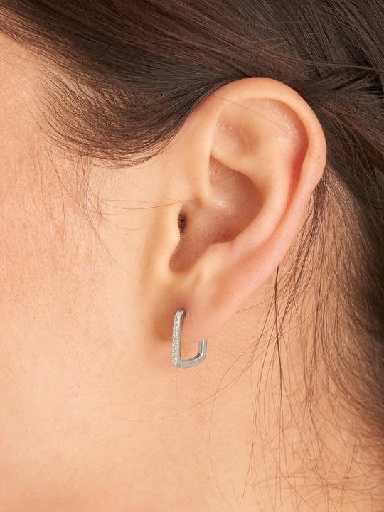 Image du produit Ania Haie Boucles d'oreilles Glam Oval Hoop 925 argent sterling (Argent 925)