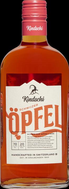 Actual product image Kindschi Apple cinnamon liqueur (1 x 70 cl)