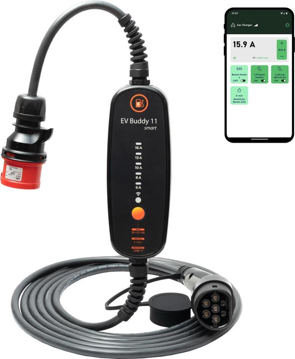 Actual product image Ev Buddy Smart (Type 2, 11 kW, 16 A, CEE16 red)