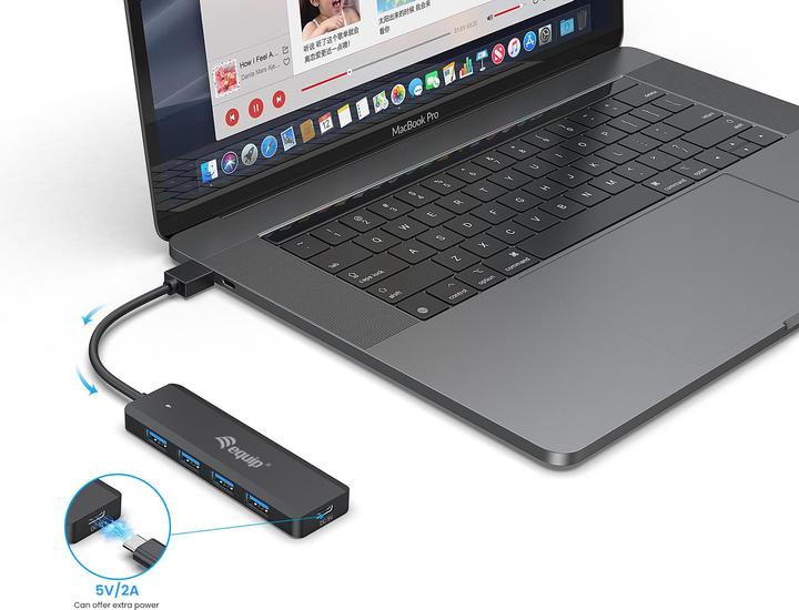 Productafbeelding equip USB 3.2 Gen 1 Hub (USB-A, USB-C, 5 Havens)