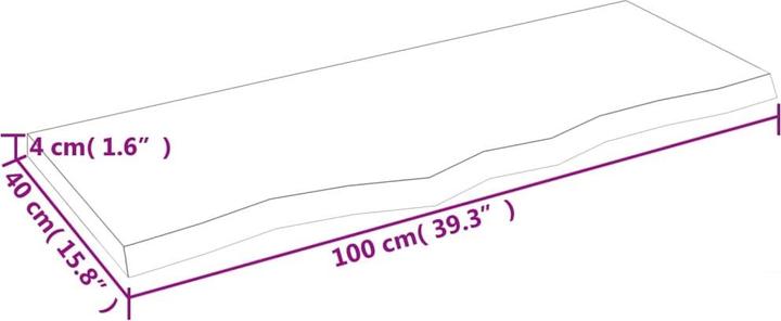 Actual product image VidaXL Emerald (100 x 4 x 40 cm)