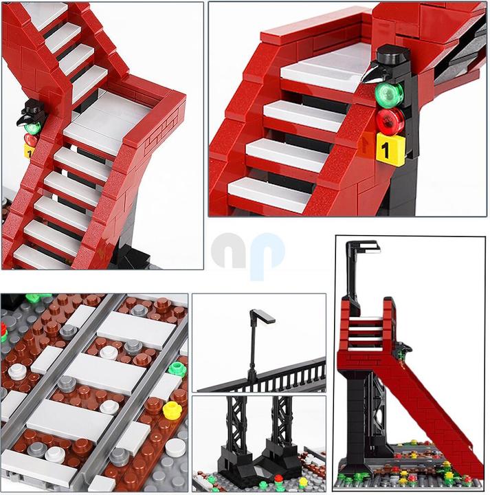 Immagine prodotto Mould King Mondo ferroviario Incrocio ferroviario