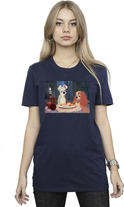 Immagine prodotto Disney Lady And The Tramp Spaghetti Photo Maglietta Ampia Donna (M)