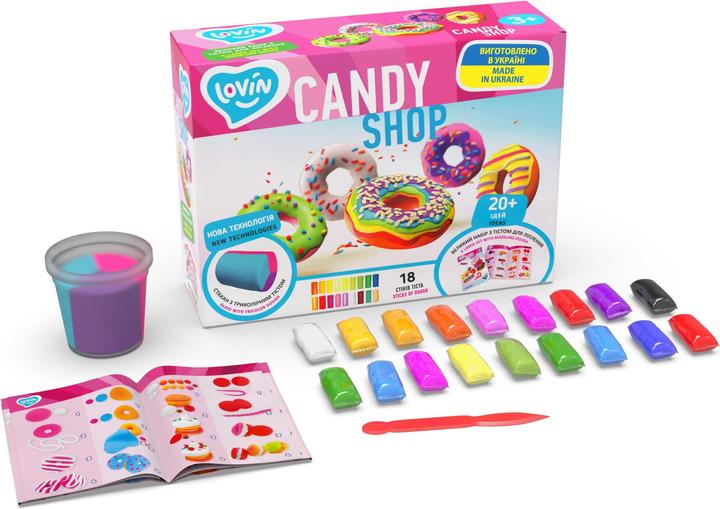 Immagine prodotto Clovin Set Di Pasta Da Gioco Per Negozio Di Caramelle