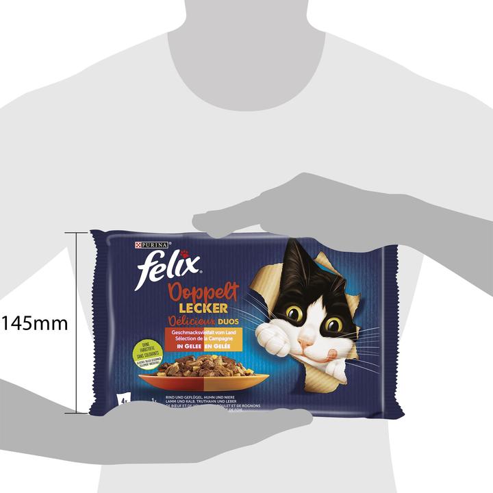 Actual product image Felix Meat jelly (Adult, 4 pcs., 85 g)