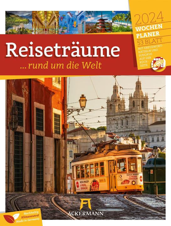 Produktbild Reiseträume - Wochenplaner Kalender 2024 (Deutsch)