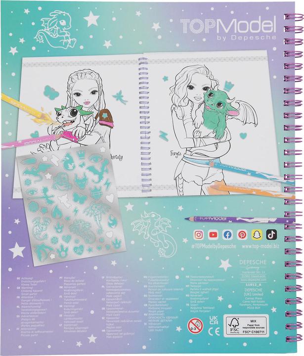 Produktbild Depesche TOPModel - Colouring Book - DRAGON LOVE - (0411912)