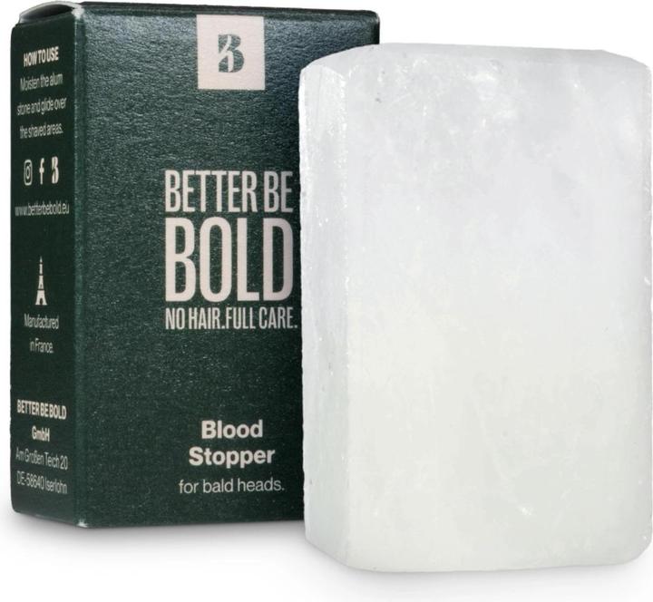 Image du produit Better be bold Blood Stopper for bald heads | Pierre d'alun (75 ml, Gel de rasage)