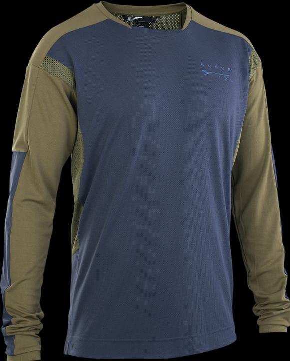 ION Bike Jersey Scrub Amp LS BAT men - dark-mud