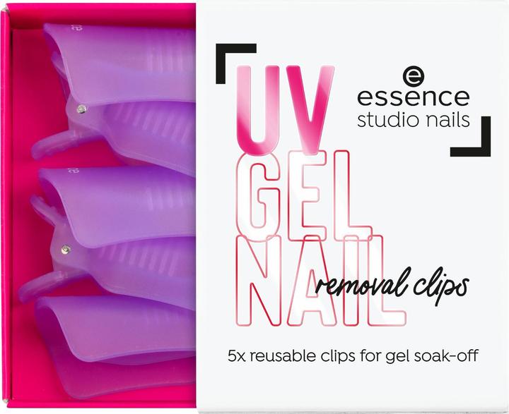 essence Nagellackentferner Studio Nails UV Gel Nail Clips 5 Stück