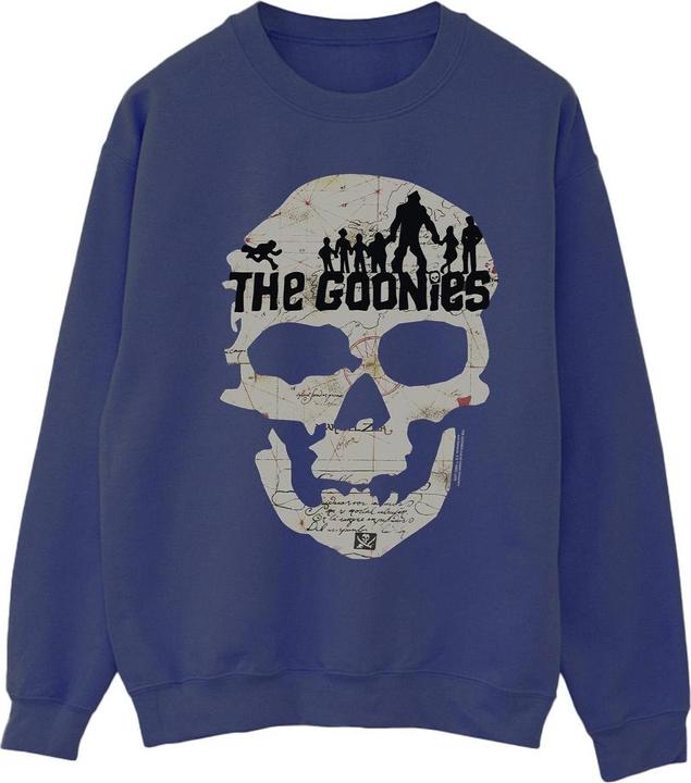 Actual product image Universal Textiles Womens/Ladies Map Skull Sweatshirt (XXL)