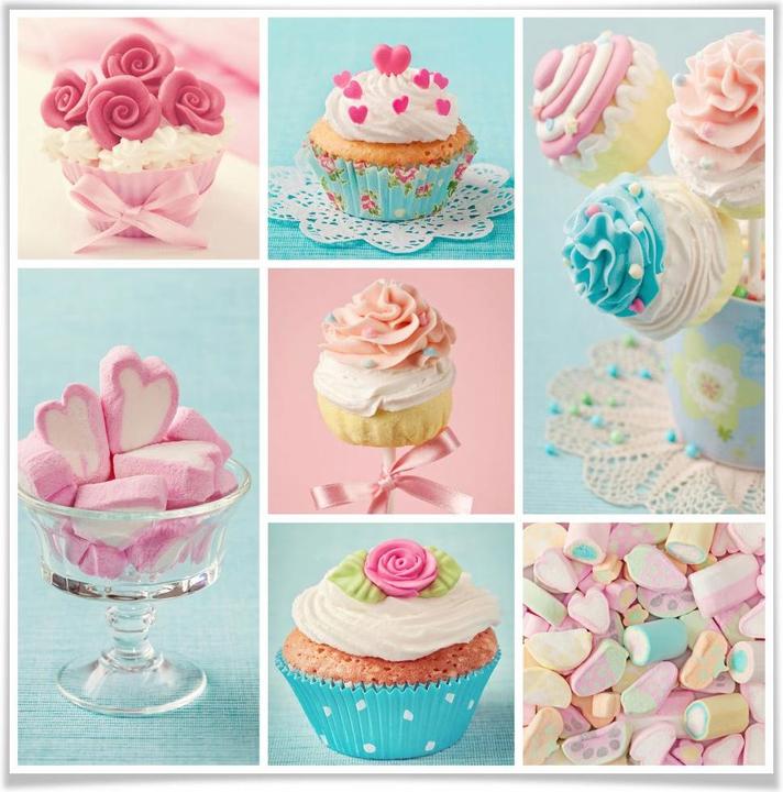 Produktbild Trenddeko Cupcake-Collage (30 x 30 cm)