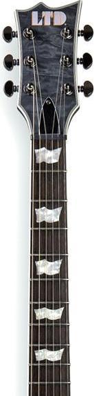 Produktbild ESP LTD EC-401 QM STBLKS E-Gitarre See Thru Black (E-Gitarre, Pao-Ferro, Mahagoni, Griffbrett, Grover-Mechaniken)