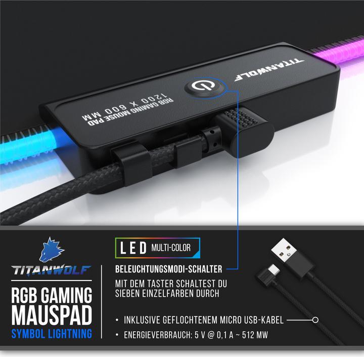 Produktbild Titanwolf Gaming Mauspad (3XL)
