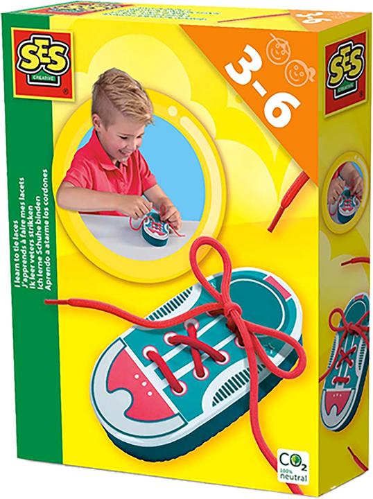 Actual product image Ses I'm learning to tie shoelaces (Dutch, English, French)