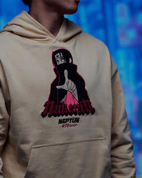 Immagine prodotto Maglia con cappuccio Naruto Shippuden Graphic Beige (M) (M)