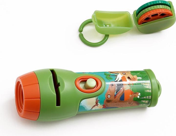 Actual product image Scratch Projector Flashlight Dinosaur incl. screens (German, French, Italian, English)