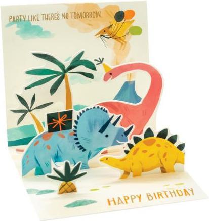 Produktbild Up with paper Geburtstagskarte Pop-Up Card Dino-Motiv (1 Stk.)