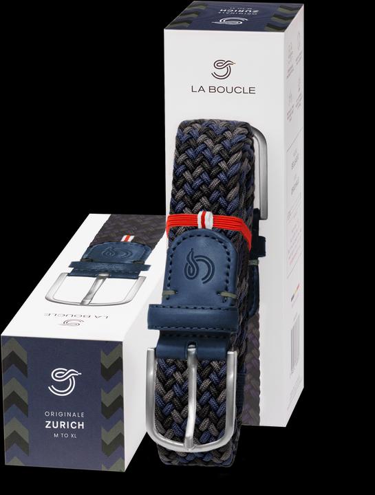 La Boucle Zurich Trio Belt Super Stretch Navy/Blue/Black