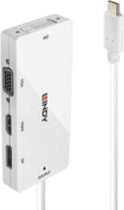 Actual product image Lindy USB 3.1 C to Multi-AV Converter (DVI, VGA, HDMI, DP, 4.60 cm)