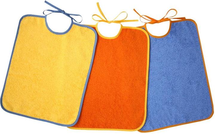 Image du produit Bavoir Binder géant Pack de 3 - Jaune Orange Bleu